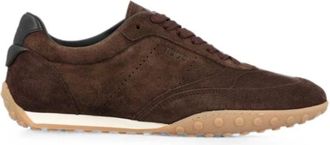 Tod's Suede Trainers - male - Tods - Laced Shoes - Brown - 8 1/2 UK - Shoes