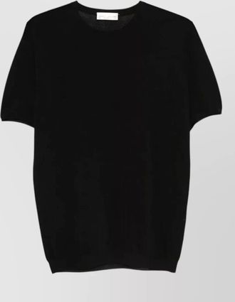Roberto Collina cotton blend rib knit crew t shirt