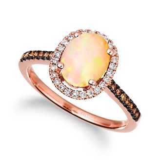 Le Vian Ladies Opal Rings set in 14K Strawberry Gold