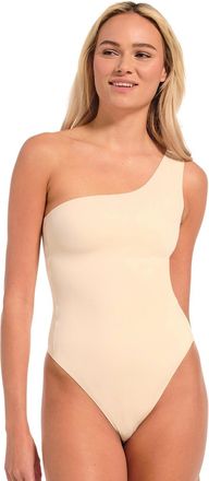 Magic Bodyfashion Shaping-Body MAGIC BODYFASHION Dream One Shoulder Body, Damen, Gr. XXL, N-Gr, braun (latte), Obermaterial: 83% Polyamid, 17% Elasthan, unifarben, Body