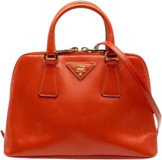 Prada Pre-owned Handbags, female, Orange, Size: ONE SIZE Pre-owned Vintage Handbag
