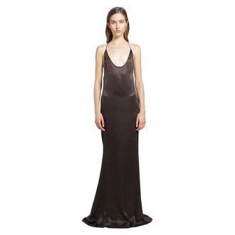 Tom Ford Silk Satin Halterneck Evening Dress