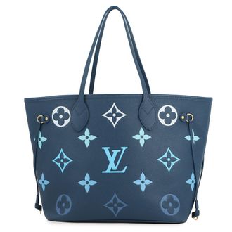 Louis Vuitton Blue Monogram Monogram Empreinte Pouch Shoulder Bag Tote Bag (Pre-Owned)