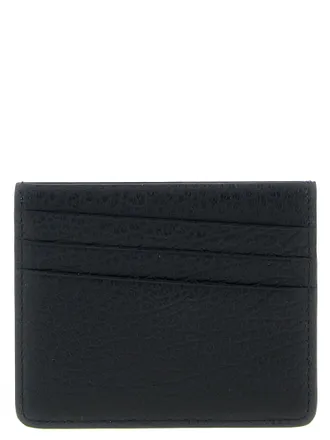 Maison Margiela Stitching-Detail Leather Card Case - Black