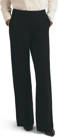 Favorite Daughter Fatigue Sisters Cotton & Cashmere Wide Leg Sweater Pants in Black at Nordstrom, Size X-Large