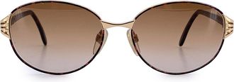 Valentino Pre-owned Womens Garavani Vintage Metal Sunglasses - Brown - One Size