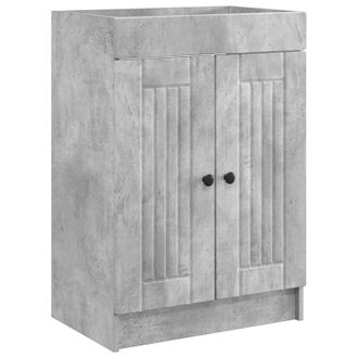 vidaXL Cabinet Debajo Del Fregadero Gris Hormig&oacute;n 78,5 X 37,5 X 81 Cm Vidaxl