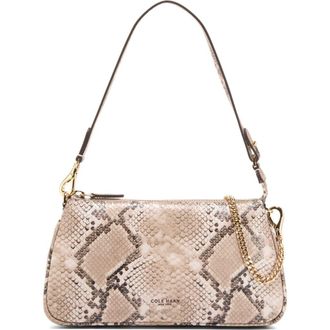 Cole Haan Willa Shoulder Bag in Matte Snake Print at Nordstrom Rack