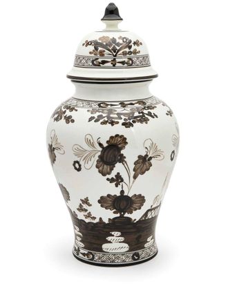Ginori 1735 large Potiche porcelain vase - White