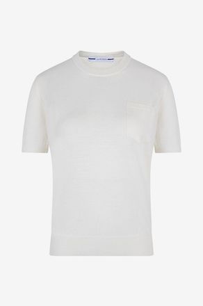 Jacob Cohen Kurz&auml;rmeliger Pullover aus Schurwolle