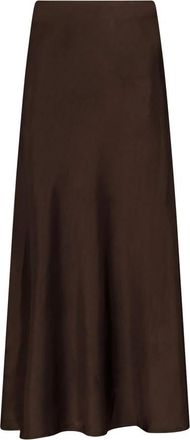 Neo Noir Bovary Rok - Dames - Midirokken - Bruin - L - Polyester - Rokken