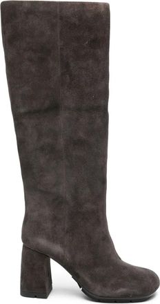 Ash 90mm Eliah block-heel knee-high boots - Marrone