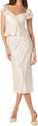 Astr Vanessa Satin Top In Cream
