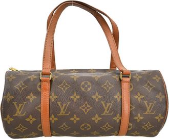 Louis Vuitton Papillon Handbag Monogram Canvas Brown Canvas Handbag (Pre-Owned)