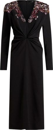 Etro Zijden jurk met borduurwerk - Zwart