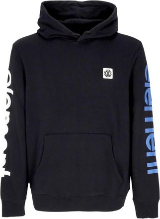 Element Zwarte Hoodie met Kangoeroezak - Heren - Hoodies - Zwart - XS - Katoen - Hoodies & sweatvesten