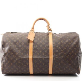 Louis Vuitton Brown Monogram Coated Canvas Boston Bag (Pre-Owned)
