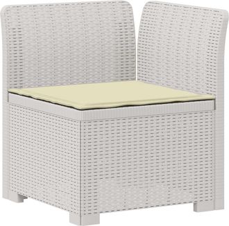 vidaXL Sill&oacute;n Individual De Jard&iacute;n Con Coj&iacute;n Apariencia De Ratan Pp Vidaxl