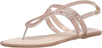 Touch Ups Womens Muriel Flat Sandal, Champagne, 6.5 UK
