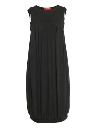 Max Mara crepe-finish mini dress - Black