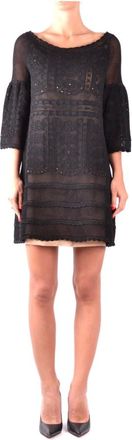 Alberta Ferretti Kleedjes, Dames, Zwart, S, Elegante Avondjurk voor Vrouwen