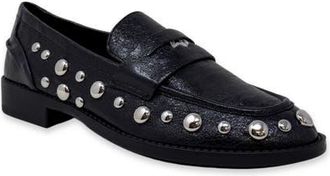 Shushop Trisha Penny Loafer in Charcoal at Nordstrom, Size 8.5