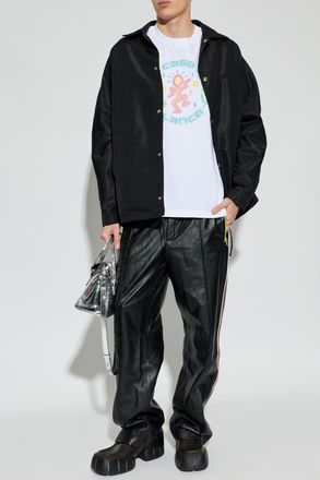 Casablanca T-shirt With Logo, Mens, White