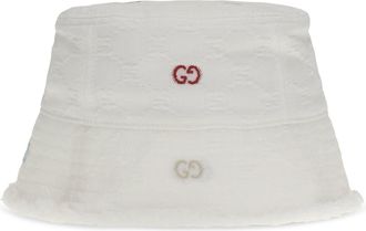 Gucci Boys Cotton Bucket Hat White E Hairbands