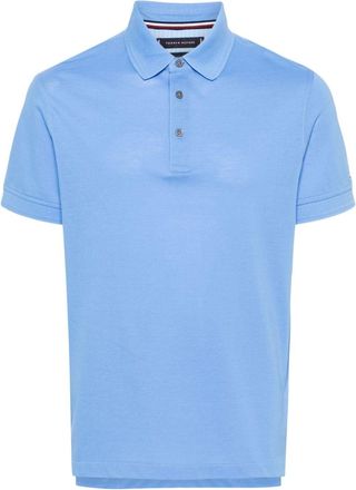 Tommy Hilfiger logo-embroidered piqué polo shirt - men - Cotton - 3XL - Blue