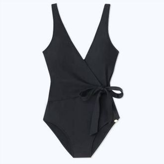 Summersalt Womens Perfect Wrap One Piece Swimsuit In Black