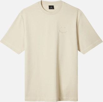 Paul Smith Mens Paul Smith Casual Fit Happy T-Shirt - Off White - Cream - Size: 36