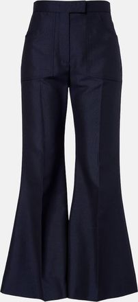 Valentino Wool and mohair flared pants