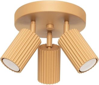 Wonderlamp Plaf&oacute;n Moto Dorado, 3 Luces