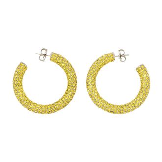 Amina Muaddi Mujer, Accesorios, Amarillo, Talla: ONE Size