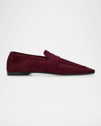 Sophique Essenziale Leopard Suede Penny Loafers