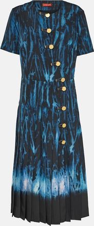 Altuzarra Myrtle printed pleated midi dress