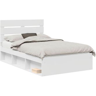 vidaXL Estructura De Cama 120 X 200 Cm Madera De Pino Macizo Vidaxl