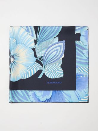 Ferragamo Neck Scarf Woman color Blue