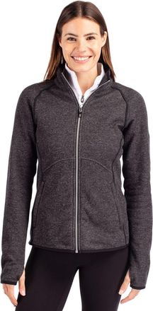 Cutter & Buck Mainsail Sweater-Knit Womens Full Zip Jacket