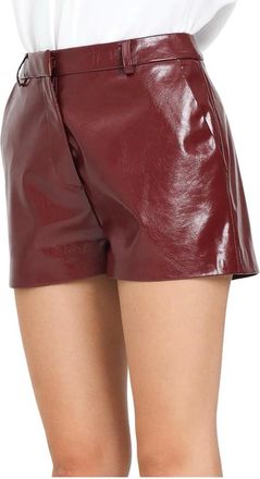 Simona Corsellini Korte Broeken, Dames, Rood, S, Polyester, Short Shorts