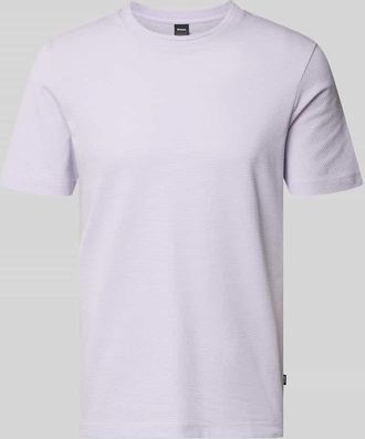 HUGO BOSS Regular Fit T-Shirt aus Baumwoll-Mix Modell TIBURT 240 in Flieder, Gr&ouml;&szlig;e XXXL