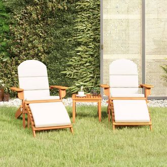 vidaXL Juego De Muebles De Jard&iacute;n Adirondack 3 Piezas Madera Acacia Vidaxl