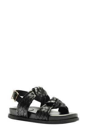 Schutz Kareena Knot Sporty Sandal in Black at Nordstrom Rack, Size 10.5