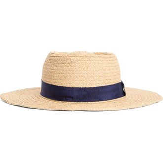 Barbour Lily Straw UPF 40+ Hat in Natural at Nordstrom, Size Medium