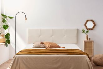 Moonia Cabecero Tapizado Altea Polipiel 115x50x5 Cm - Beige - Moonia