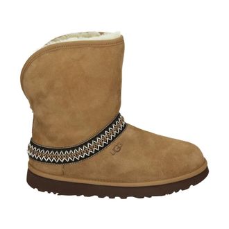 UGG Crescent Su&egrave;de Enkellaarzen - Dames - Schoenen - Bruin - Maat: 40 EU Su&egrave;de