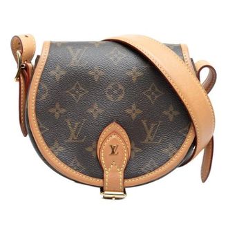 Louis Vuitton Pre-owned Tambourin Cross Body Bag - Dames - Pre-owned - Bruin - Maat: ONE Size Leer