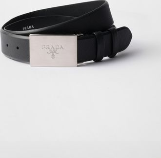Prada Saffiano leather belt