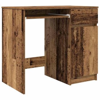 Berkfield Home Desk Old Wood 86x49x76 cm Engineered Wood in Brown | Size: 86 x 49 x 76 cm
