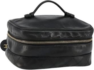 Chanel Pre-owned Handbags, female, Black, Size: ONE SIZE Pre-owned Handbag